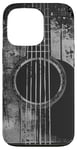 Coque pour iPhone 13 Pro Guitare acoustique, vintage, vieilli, musique rock & roll