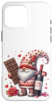 iPhone 16 Pro Max Wine Gnome With Valentines Chocolate For Valentines Day Case