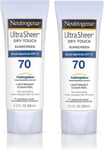 Neutrogena Ultra Sheer Dry-Touch Sunscreen, SPF 70, 88 mL (Pack of 2)