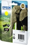 Epson Elephant Singlepack Yellow 24XL Claria Photo HD Ink