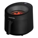 Russell Hobbs Air fryer SatisFry Panoramic 5L (avec fenêtre de contrôle, 10 programmes: frire, griller, rôtir, cuire, réchauffer & plus, max 200°C, tactile, lavable au lave-vaisselle, noir) 27420-56