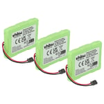 3x Battery for Siemens Gigaset 3000 Micro 3015 Micro 3010 Micro 500mAh