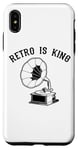 Coque pour iPhone XS Max Retro is King Phonograph Gramophone Turntable