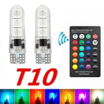 T10 Led 194 168 W5w 5050 Smd Rgb Bil Kupol Läslampa Auto