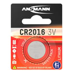 ANSMANN 5020082 CR2016 Coin Battery [Pack of 1] Lithium 3V Button Cell