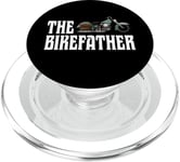 Motard rétro, The Bikefather. Papa motard, moto drôle PopSockets PopGrip pour MagSafe