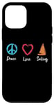 Coque pour iPhone 12 mini Peace Love Sailing Captain Boat Sport