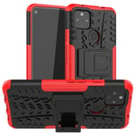 Google Pixel 4a 5G      Heavy Duty Case    Red