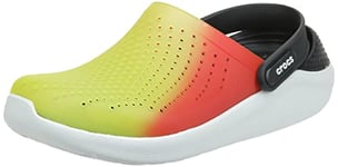 Crocs Literide Color Dip Clog, Sabot Mixte, Punch Lime Scarlet Presque Blanc, 41/42 EU