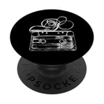 Love Retro Mixtape 80's Blank Cassette Tape Shirt Cadeaux PopSockets PopGrip Adhésif