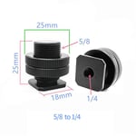 Trépied pour caméra d'action GoPro DSLR,support simple,double kg,support de griffe froide,support de support pour flash de studio photo,3/8,1/4,vis 5/8 - Type 5 8 to 1 4 for Mic