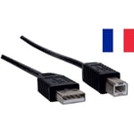 CABLE USB 1,5m mètres Type A-B pr toute imprimante Espon Canon HP Brother etc..