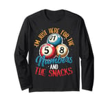 I'm just here for the Numbers and the Snacks - Bingo Long Sleeve T-Shirt