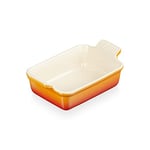 Le Creuset Héritage Plat Rectangulaire, Céramique, 19 cm, 1,1 L, Volcanique, 71102190900001