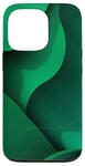 Coque pour iPhone 13 Pro Design abstrait vert minimaliste