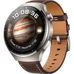 Huawei Watch 4 Pro LTE smartwatch, 49 mm, brun læderrem