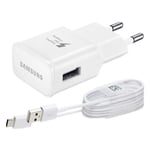 CHARGEUR PRISE SECTEUR RAPIDE ADAPTATEUR + CABLE TYPE-C OriginAL BLANC Samsung Galaxy A3 A5 A7 2017