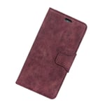 Mipcase Phone Cover for Samsung Galaxy J6, Business Wallet Case with Card Slots, Premium Leather Case, Flip Magnetic Closure Anti-fall Phone Cover for Samsung Galaxy J6 (Purple)