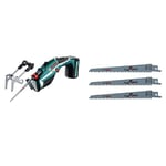 Bosch Cordless Garden Saw Keo (with Integrated 10.8 V Lithium-Ion Battery, in Carton Packaging) & Bosch Saw Blade Set Wood (3-piece set, for Keo)