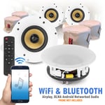 Multiroom Smart WiFi Wireless Ceiling Speakers with Fire Hoods WCS5 5.25" 2-Zone