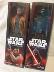 Star Wars 11" Finn (Jakku)+Kylo Ren Figures New