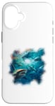 iPhone 16 Plus Sharks hanging out in the open sea Case