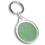 Keyring Circle - Green Science Atom Print Chemistry Physics  #45231