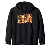 Big Boob Humor Iconic Funny Inappropriate Embarrassing Zip Hoodie