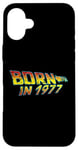 Coque pour iPhone 16 Plus Classic Born in 1977 Distressed Birthday édition 1977