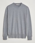 Canali Merino Wool Crew Neck Light Grey