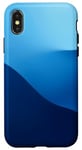 Coque pour iPhone X/XS Bleu Minimal