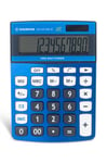 Osama, Metacolor - Calculatrice Bureau à 12 Chiffres + Écran Incliné en Métal, Calculatrice College et Lycee avec Recharge Solaire - Calculette Idéal comme Fourniture et Accessoire Bureau, Bleu