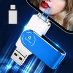 cle USB pour Phone,512GO Clé USB Transfert Rapide 4 in 1 Clef USB 3.0 Photo Stick Pendrive pour iOS Externe Cle USB C puor OTG Android Smartphone/PC/Mac/Pad/Phone Sauvegarde en Un Clic(512GO).[G1101]