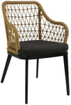 Fauteuil De Jardin Aluminium Et Tressage Milan