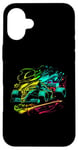 Coque pour iPhone 16 Plus Équipement de voiture Formula Race pour les fans et les pilotes de course à roues ouvertes