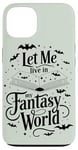 Coque pour iPhone 13 Magical Fairies and Dragons Amoureux de livres