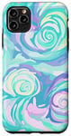 iPhone 11 Pro Max Swirl Green Color Illustration Pattern Abstract Art Case