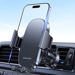 Miracase Support Telephone Voiture, [2 en 1] Porte Téléphone Voiture Grille aération Pare Brise Tableau de Bord Compatible avec iPhone, Samsung, Huawei, Xiaomi (Noir)