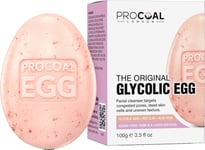 Glycolic Egg Facial Cleansing Soap 100g by Procoal - Glycolic Acid Cleanser For