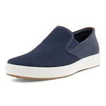 ECCO Men's Soft 7 Slip on 2.0 Sneaker, Marine/Marine/Lion, 9/9.5 UK