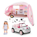 Lori- Eliza's Glamping Set – 3 Years + Barbie Car & Camper with Eliza, LO37086C1Z, Taille Unique