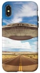 Coque pour iPhone X/XS UFO FUNNY THE END IS PRECHE 51 EXTERNETTOIRES Vaisseau SPATIAL VOLANT OVNI