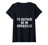 Womens I'd Rather Be In Doraville - US State Georgia V-Neck T-Shirt