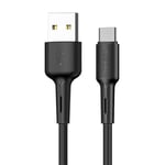 Cable Usb C, Chargeur Usb Vers Usb C En Pvc Extra Résistant, Longueur 1M, Transfert De Données 480 Mbps, Charge Rapide 2.4A Pour Samsung Galaxy S22/S21/S20, Iphone 15/15 Pro, Xiaomi (Noir)[X705]