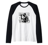 Mens Traveling around the world is an adventure for explorers Raglan Baseball Tee