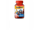 Vitabiotics Wellkid Vitamin D - 50 Vegan Soft Jellies 7-14 yrs Marvel Edition
