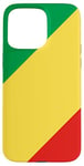 Coque pour iPhone 15 Pro Max Drapeau de la République du Congo Proud Patriot Souvenir Fan