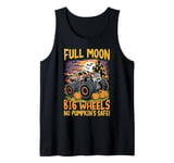 Monster Truck Halloween Full Moon, Big Wheels, No Pumpkin’s Tank Top