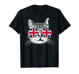 U.K. Union Jack Flag United Kingdom England Cat British Gift T-Shirt