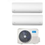 Dual split inverter air conditioner xtreme 9+12 series with m2og-14hfn8 r-32 wi-fi integrated 9000+12000 btu - nouveau - Midea